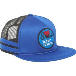 Snow is for lovers snowboarding ski skiing hat outdoors cap snap back blue